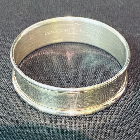 Lullaby Sterling Silver Napkin Rings Holder No Mono 1.75" Round Set of 8 N61 - Picture 5 of 6